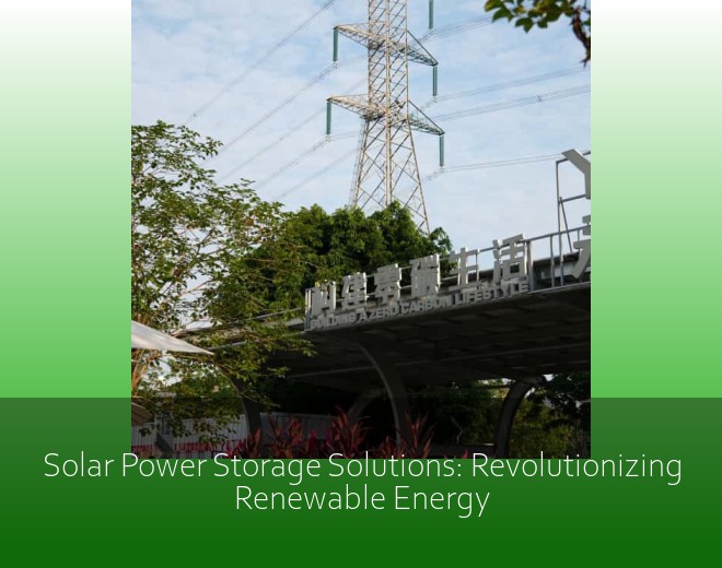 Solar Power Storage Solutions: Revolutionizing Renewable Energy